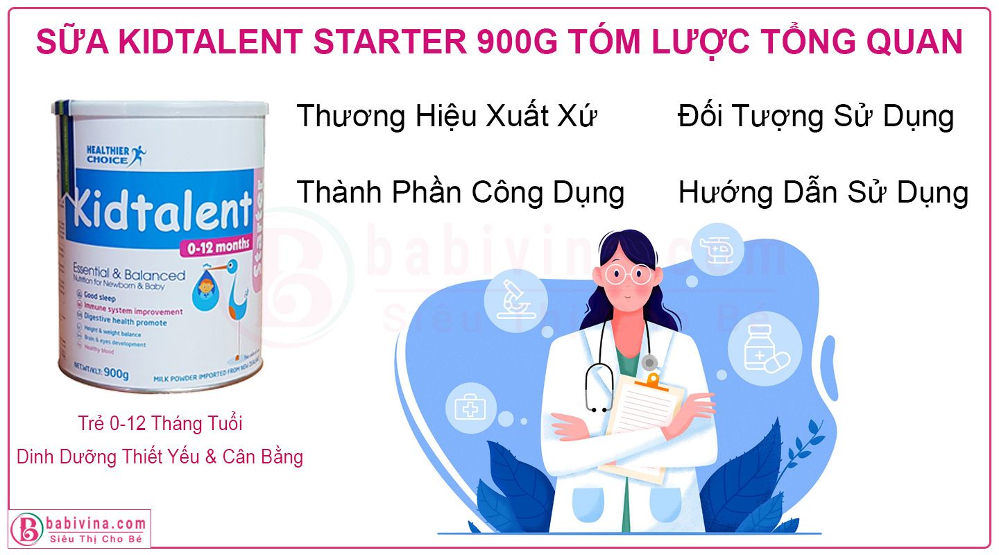 Sữa Kidtalent Starter Đánh Giá, Review Tổng Quan