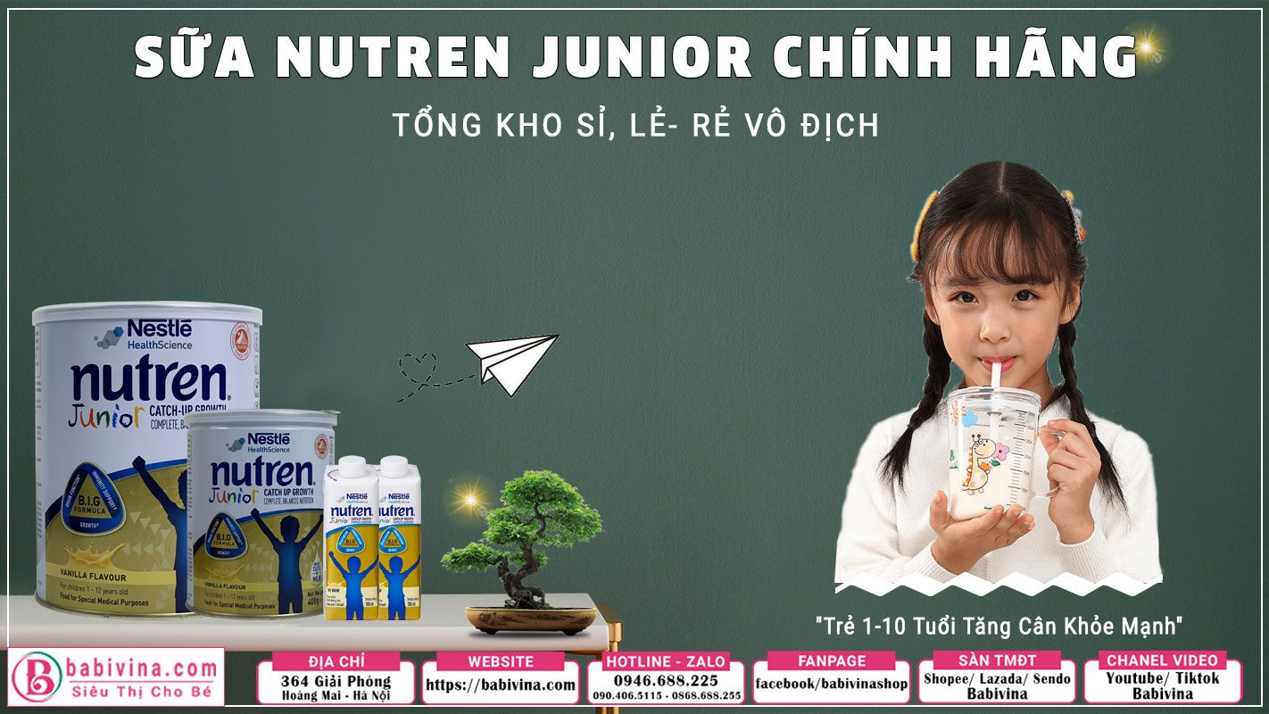 Sữa Nutren Junior 400g Chính Hãng Nestle, Giá Tốt Nhất Tại Babivina