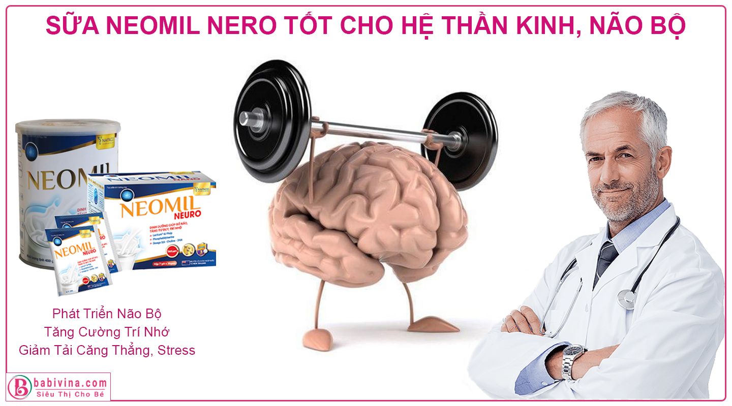 Sữa Neomil Neuro 400g Rất Tốt Cho Hệ Thần Kinh, Não Bộ