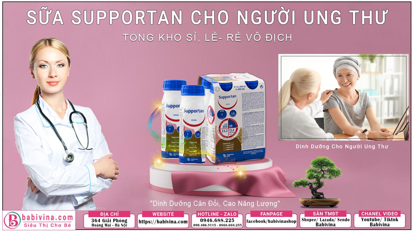 Sữa Supportan Drink 200ml Chính Hãng, Giá Rẻ Nhất