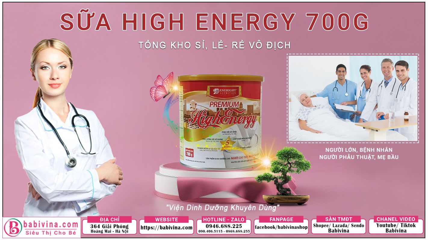 Sữa High Energy Chính Hãng, Giá Rẻ Tại Babivina