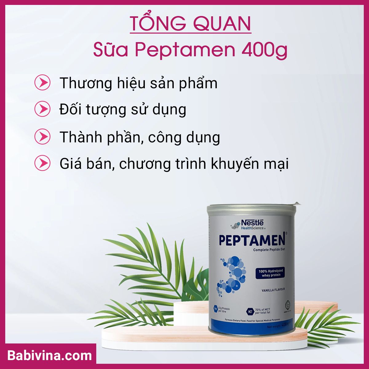 Đánh Giá Tổng Quan Sữa Peptamen 400g