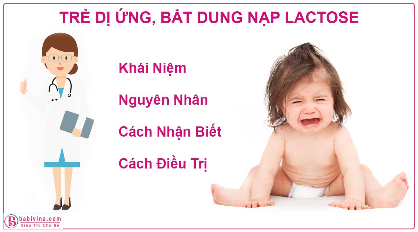 trẻ dị ứng, bất dung nạp đường lactose