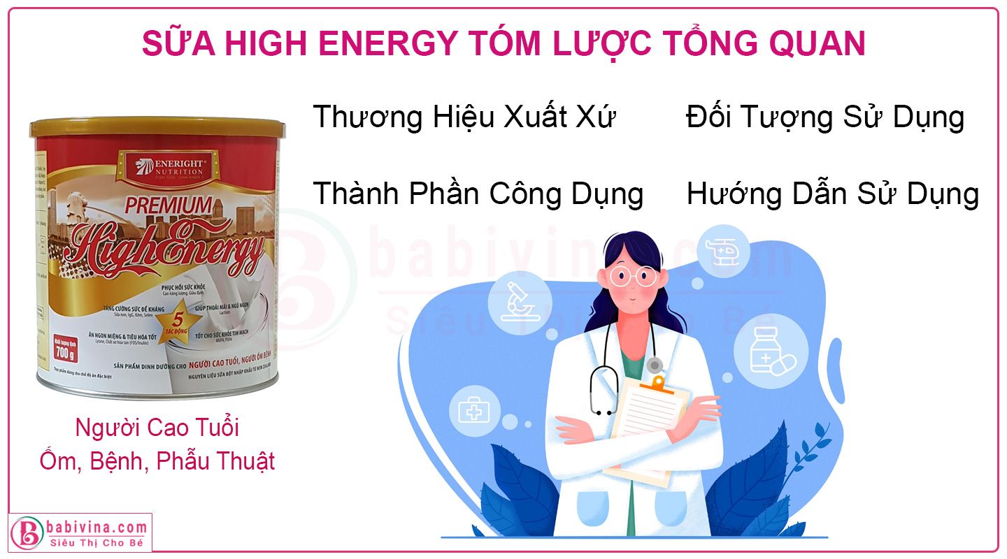 Sữa High Energy 700g Đánh Giá, Review Tổng Quan