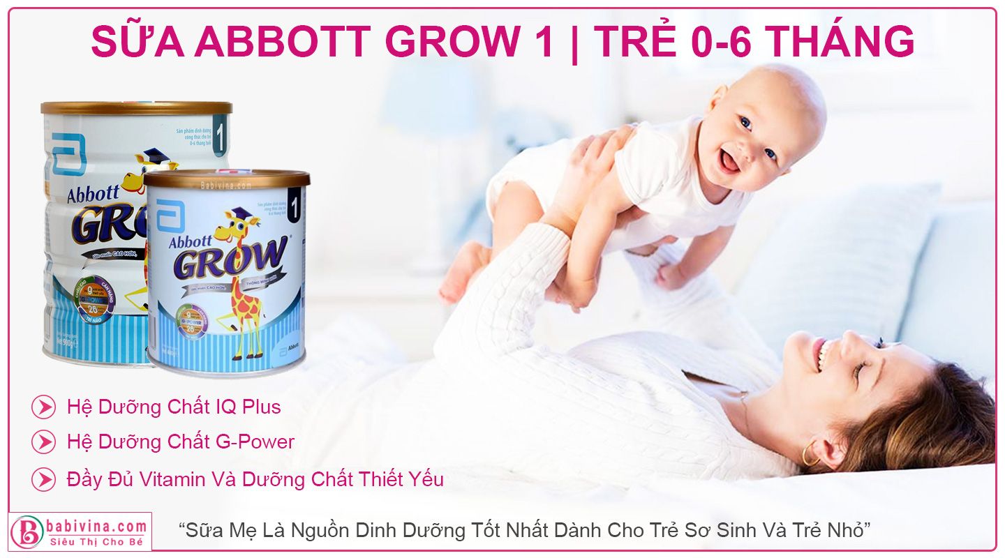 Sữa Abbott Grow 1 400g Chính Hãng Abbott, Giá Rẻ Nhất