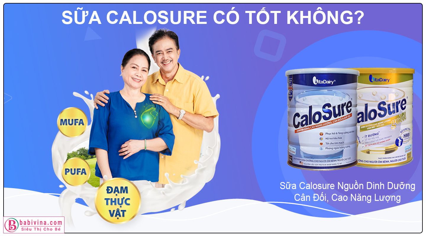 Sữa Calosure Tốt Cho Người Ốm, Bệnh