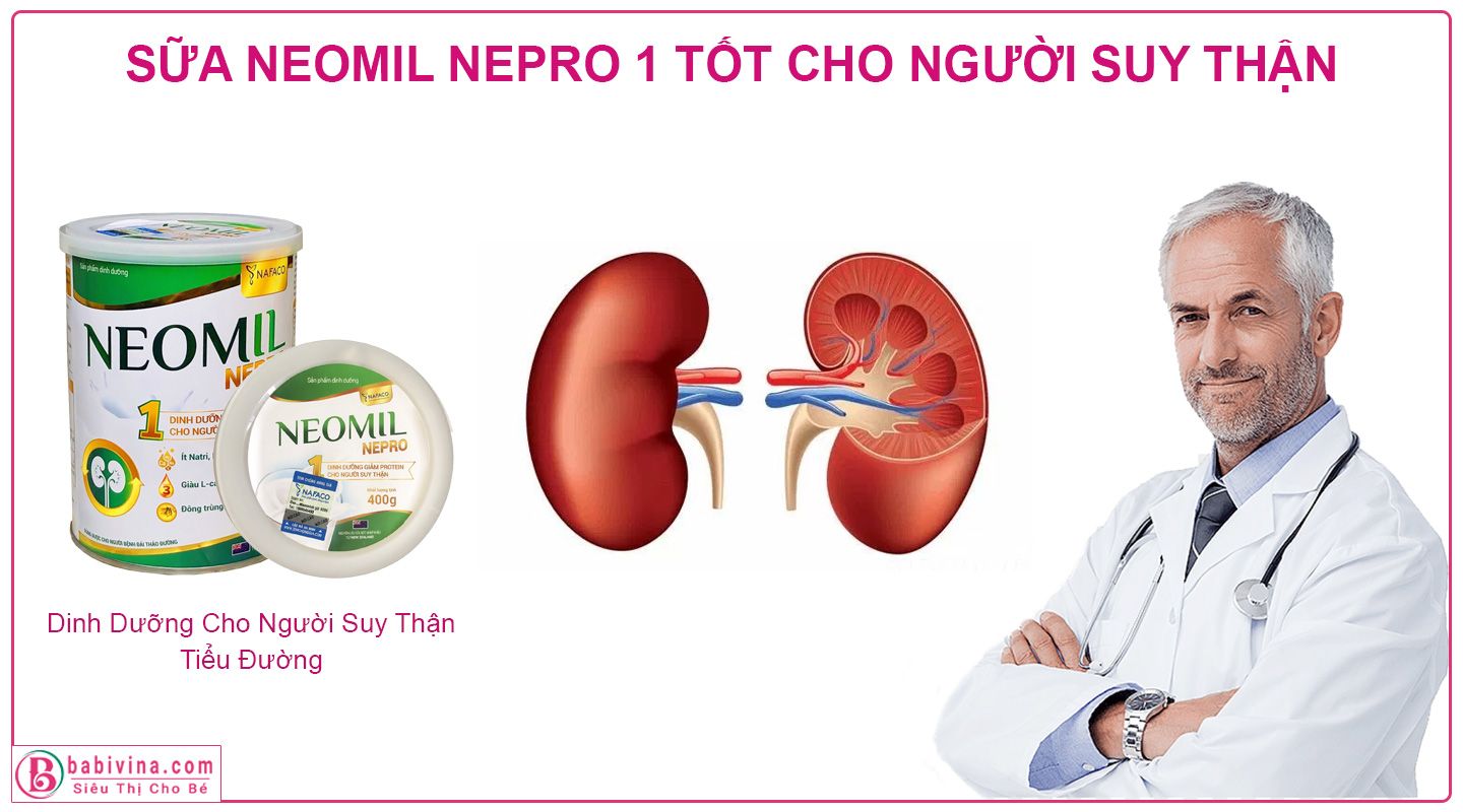 Sữa Neomil Nepro 1 400g Rất Tốt Cho Bệnh Nhân Suy Thận