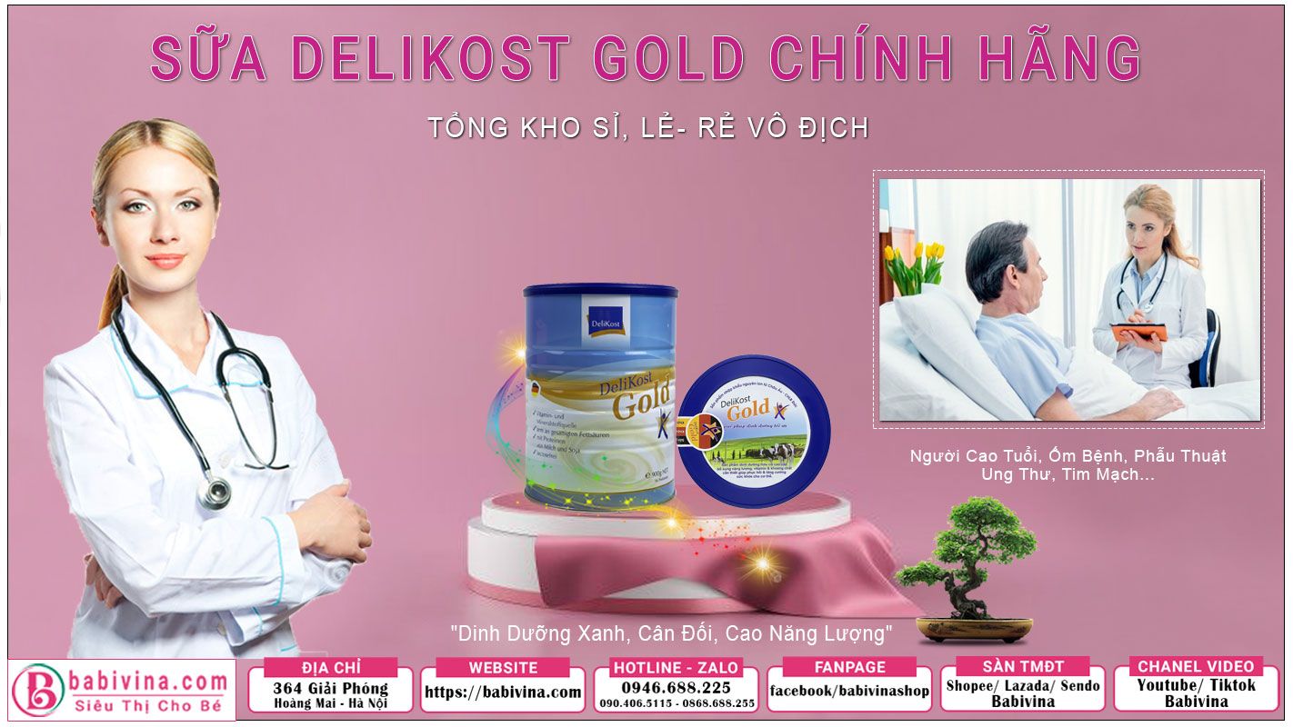 Sữa DeliKost Gold Chính Hãng Giá Tốt Nhất Tại Babivina