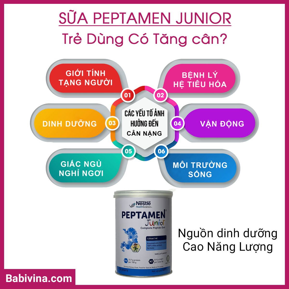 Sữa Peptamen Junior Giúp Trẻ Tăng Cân Tối Ưu