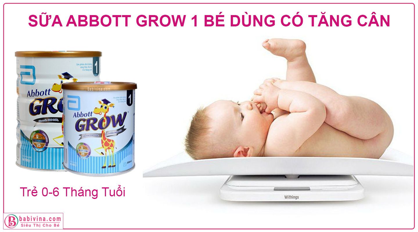 Sữa Abbott Grow 1 400g Giúp Trẻ Tăng Cân Tối Ưu