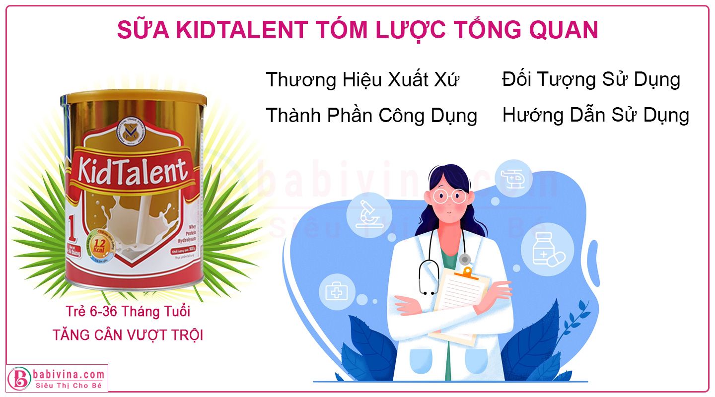 Sữa Kidtalent Đánh Giá, Review Tổng Quan