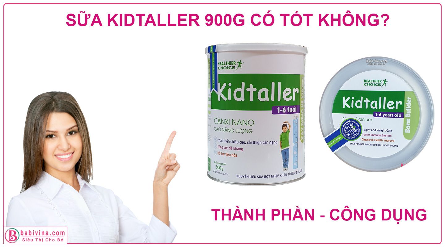 Sữa Kidtaller Giúp Trẻ Phát Triển Chiều Cao, Cân Nặng, Khôn Lớn