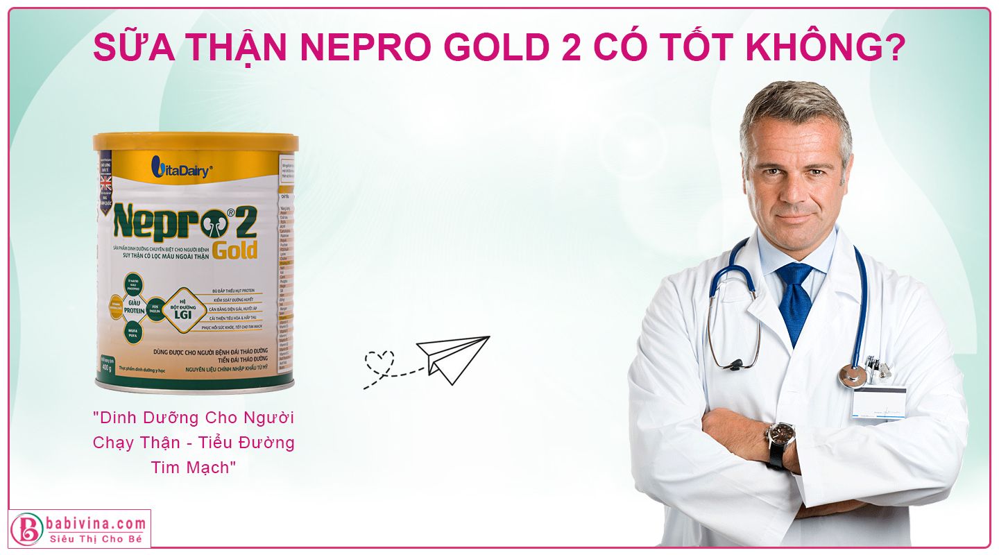 Sữa Nepro Gold 2 400g Tốt Cho Người Chạy Thận, Tiểu Đường, Tim Mạch