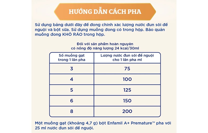 cach-pha-sua-enfamil-premature-400g