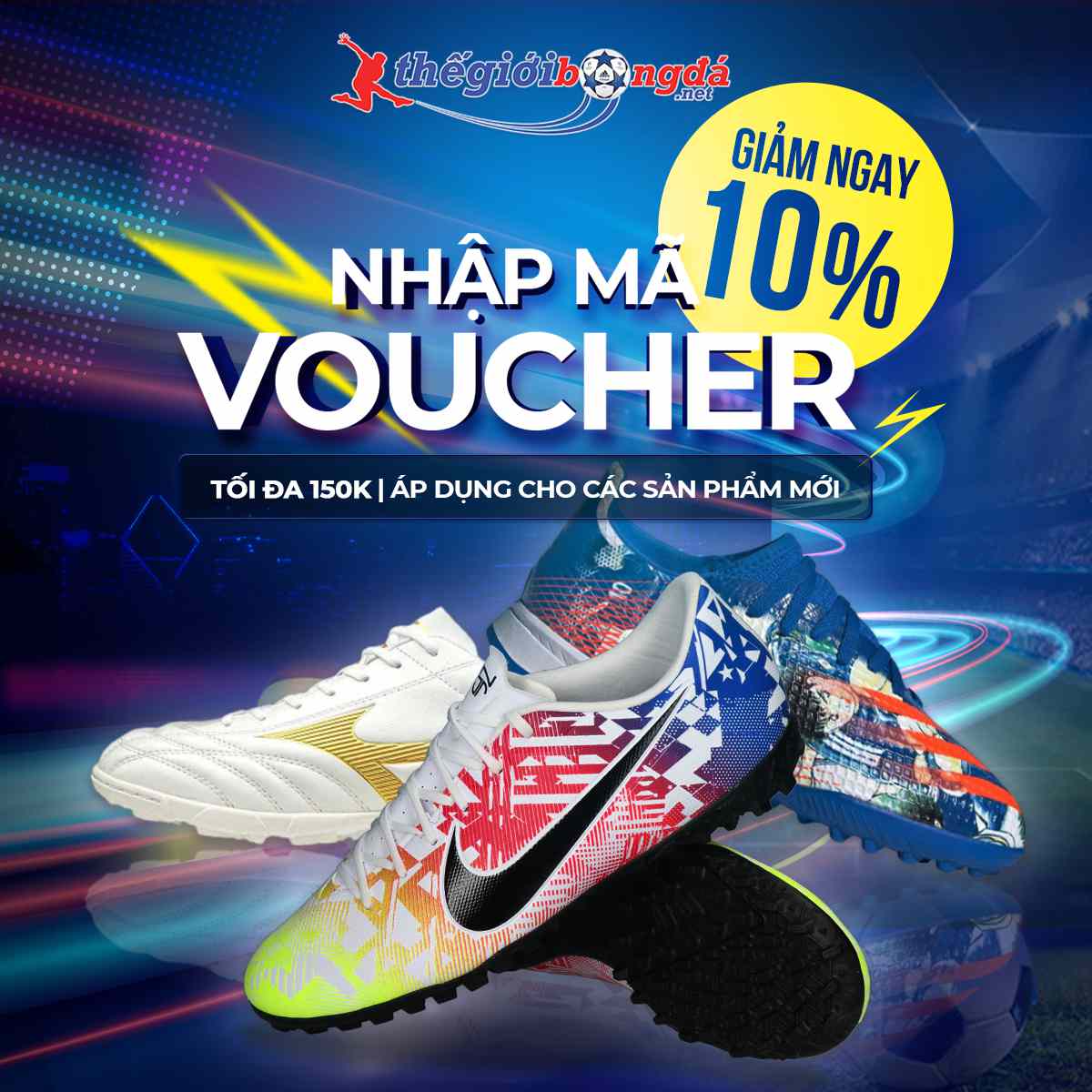 Mua giày mới nhận ngay Voucher giảm giá 10%