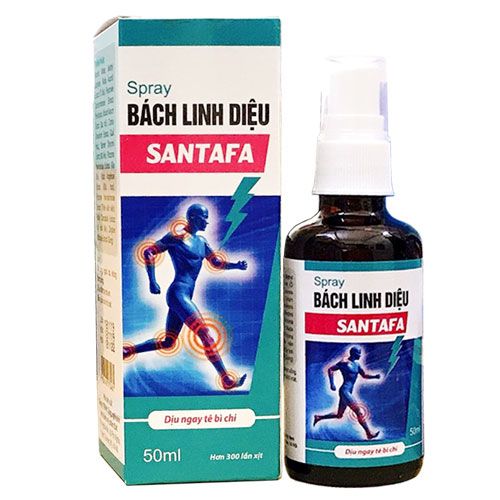 Bình xịt giảm đau Spray Bách Linh Diệu Santafa