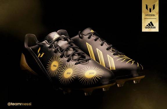 F50 Adizero Messi Ballon d’Or Black-Gold (2012-2013)