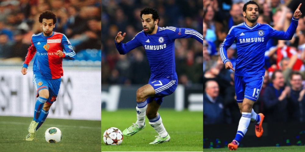 Từ màu áo Basel tới Chelsea, Adizero luôn là mẫu giày ưa thích của Mohamed Salah trong giai đoạn những năm 2012-2014