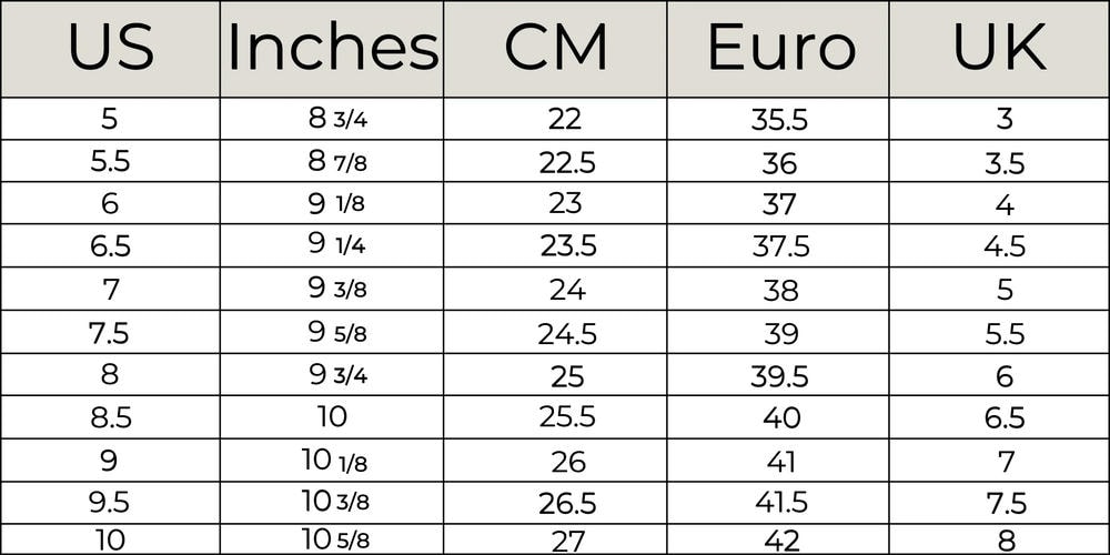 Chân 23cm đi giày size bao  nhiêu? 3