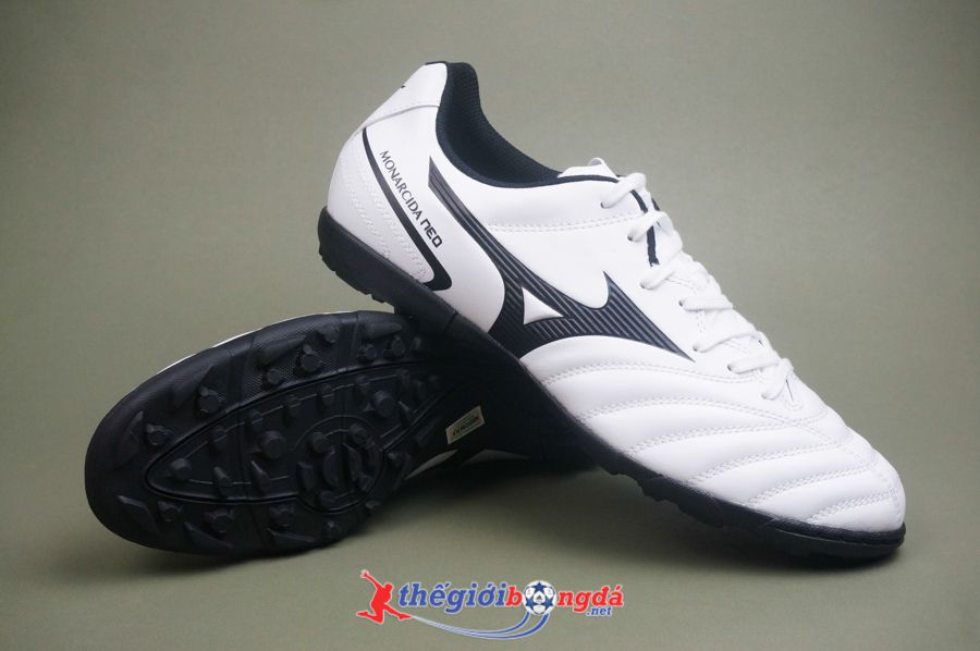 Giày đá bóng Mizuno Monarcida Neo II Select AS Trắng/Đen P1GD210509