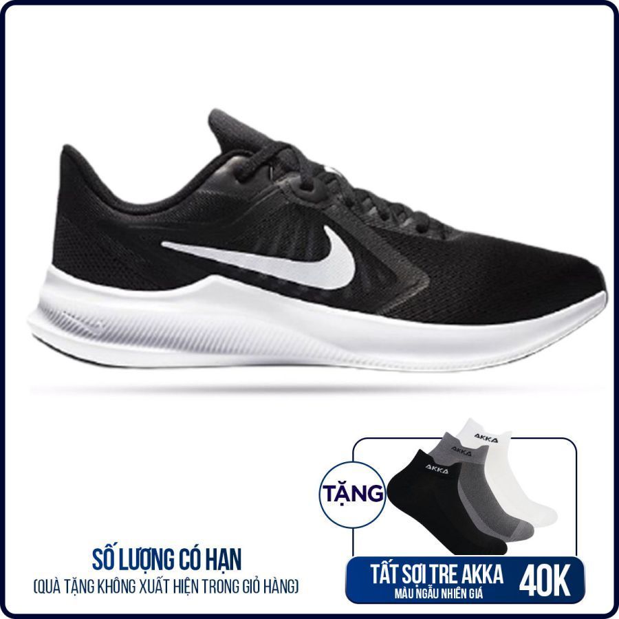 Nike Downshifter 10 - Đen/trắng