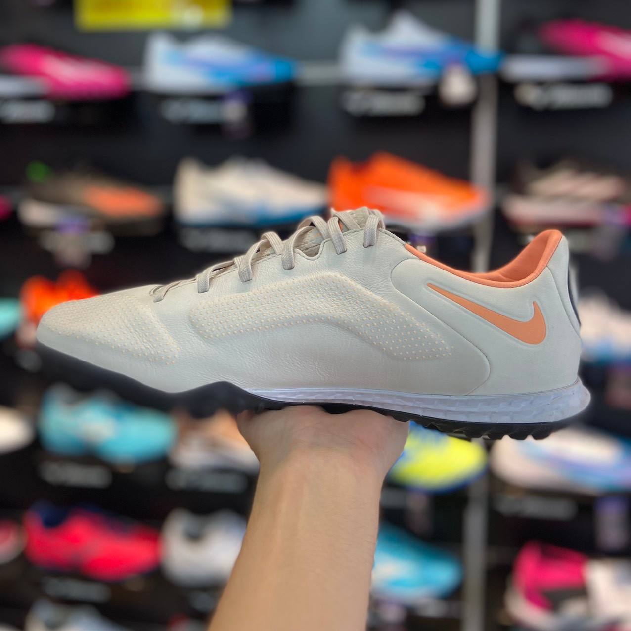 Nike Tiempo React 9 Pro TF - Trắng/Vàng - DA1192-002