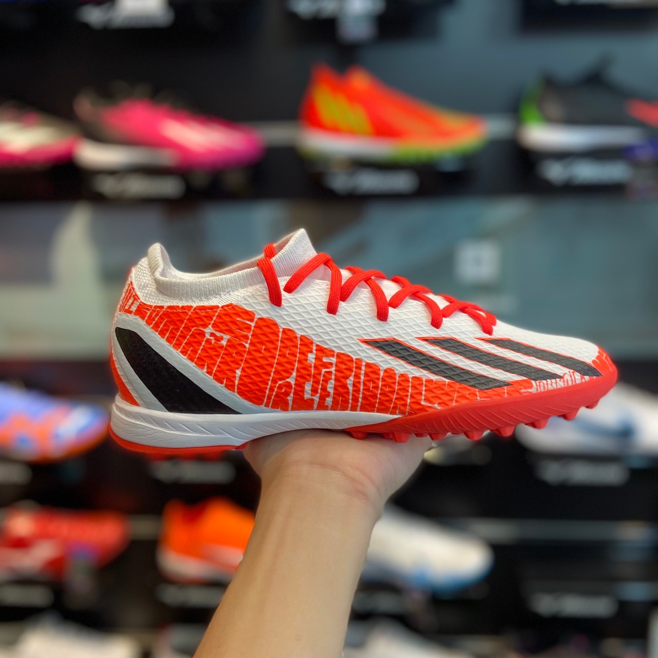 Adidas X SPEEDPORTAL.3 Messi TF - Trắng/Đỏ - GW8395