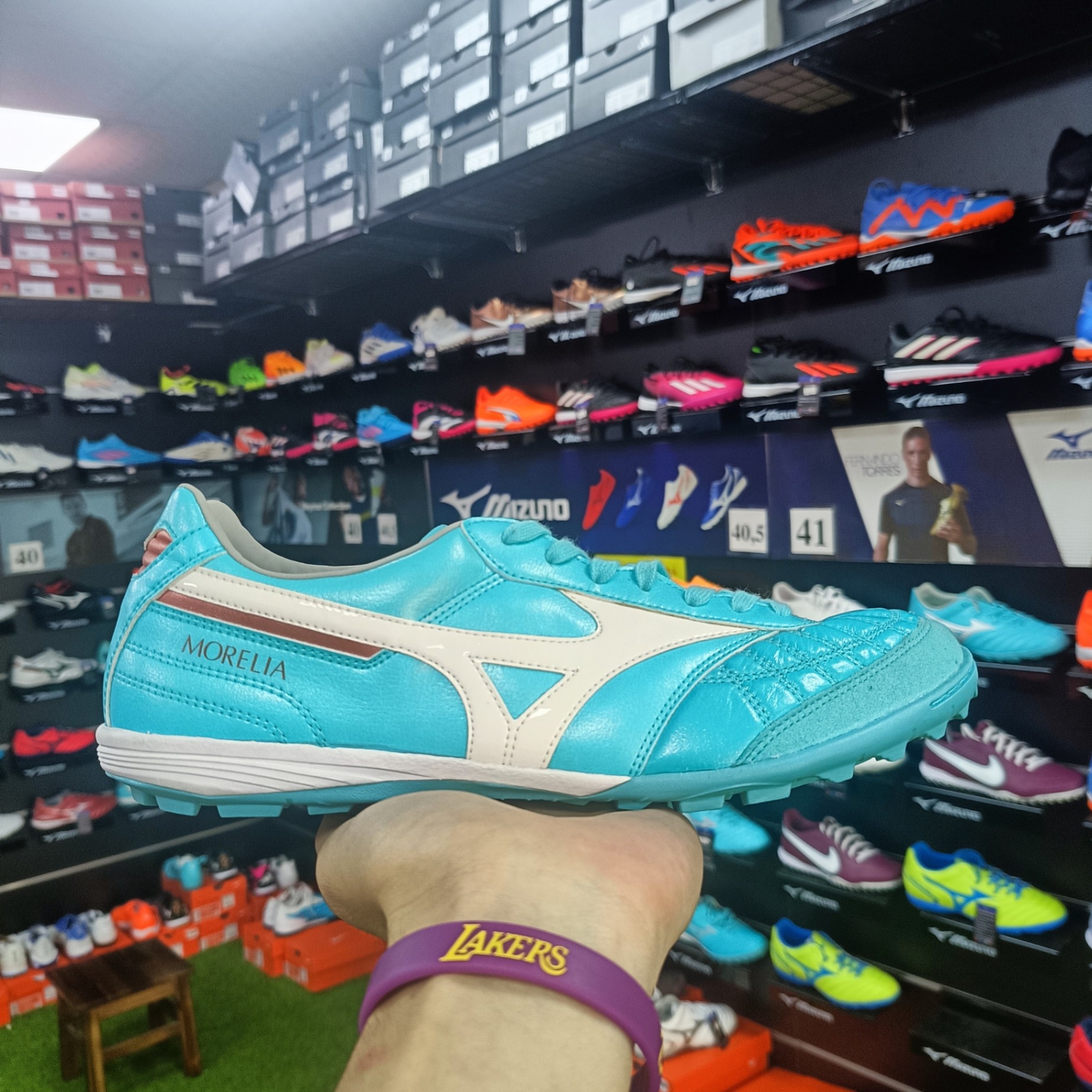 Mizuno Sala Japan TF - Xanh/Trắng - Q1GB230025