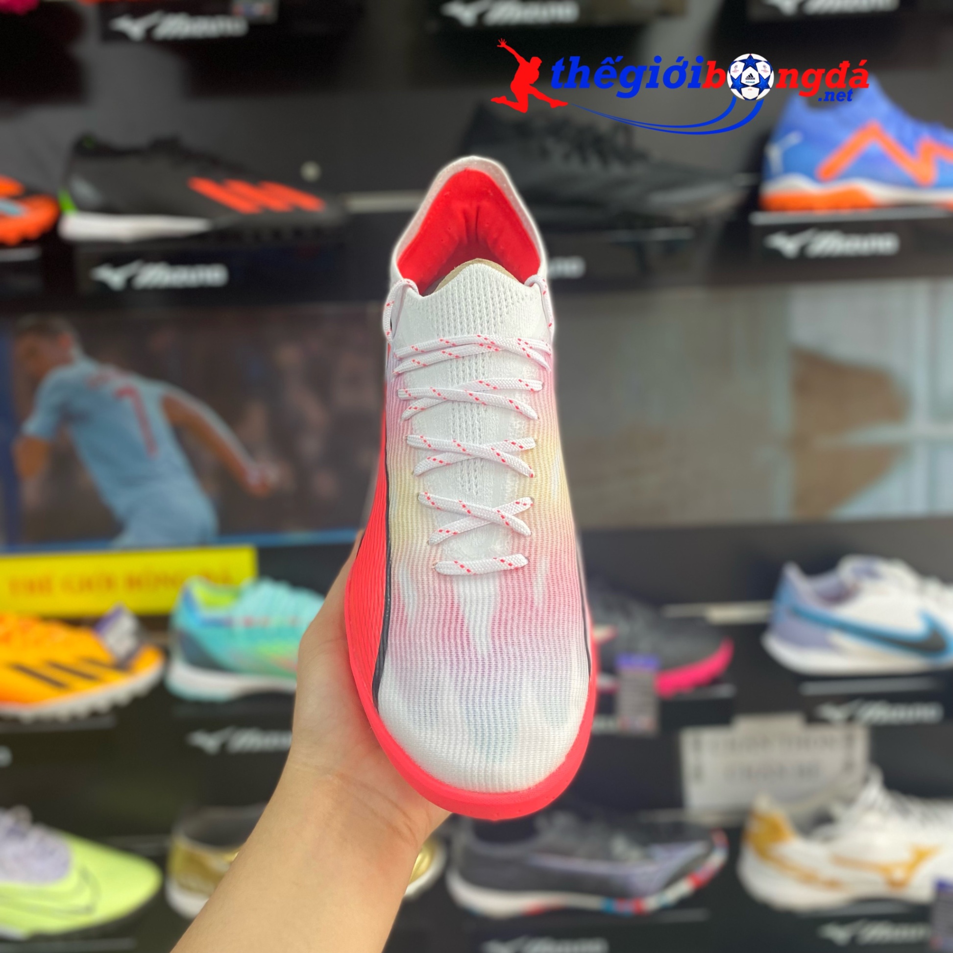 Puma Ultra Ultimate Cage TT Trắng/Đỏ 107502-01