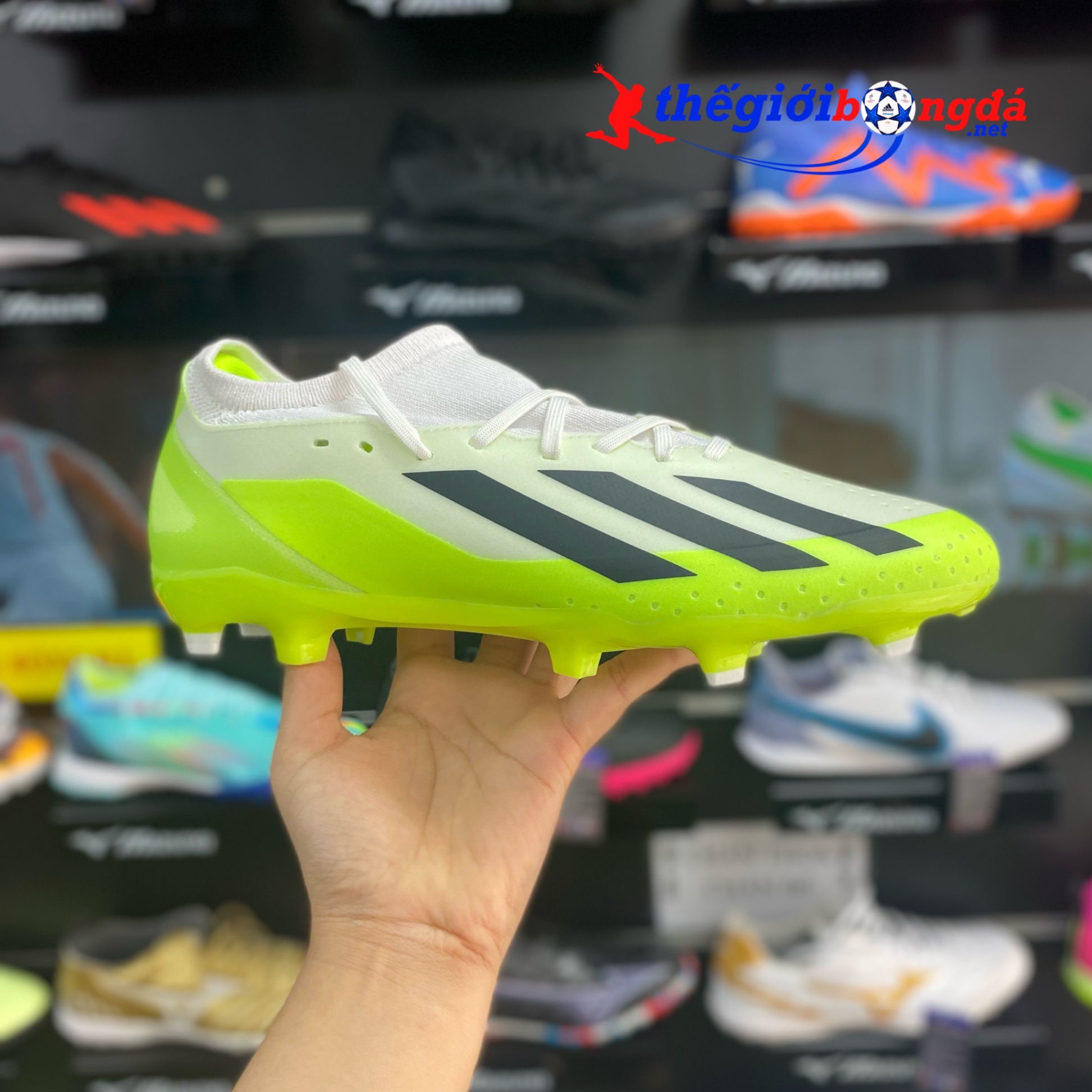 Adidas X Crazyfast.3 FG Trắng/Vàng HQ4534