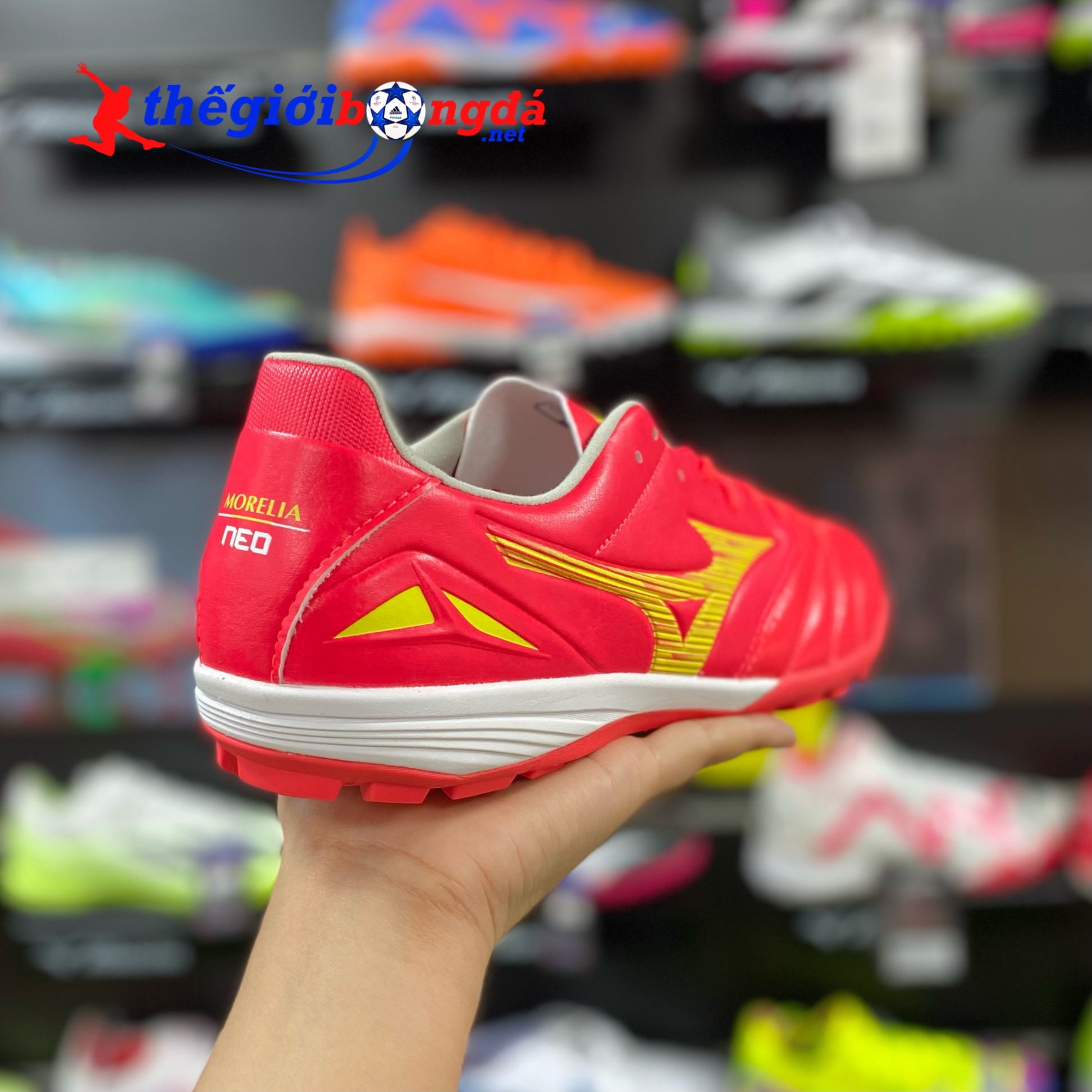 Mizuno Morelia Neo IV Pro AS (Neo 4) Đỏ/Vàng P1GD233464