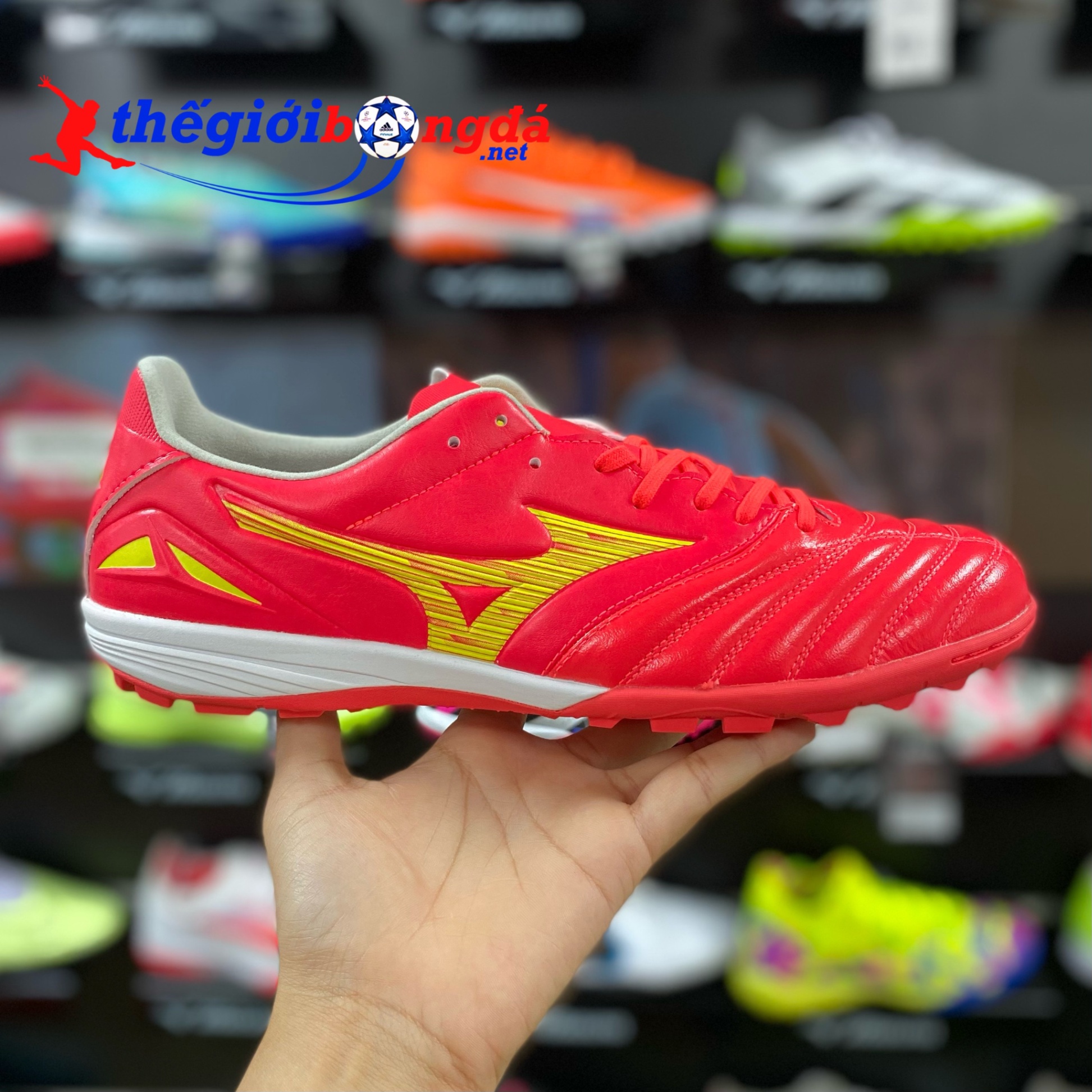 Mizuno Morelia Neo IV Pro AS (Neo 4) Đỏ/Vàng P1GD233464