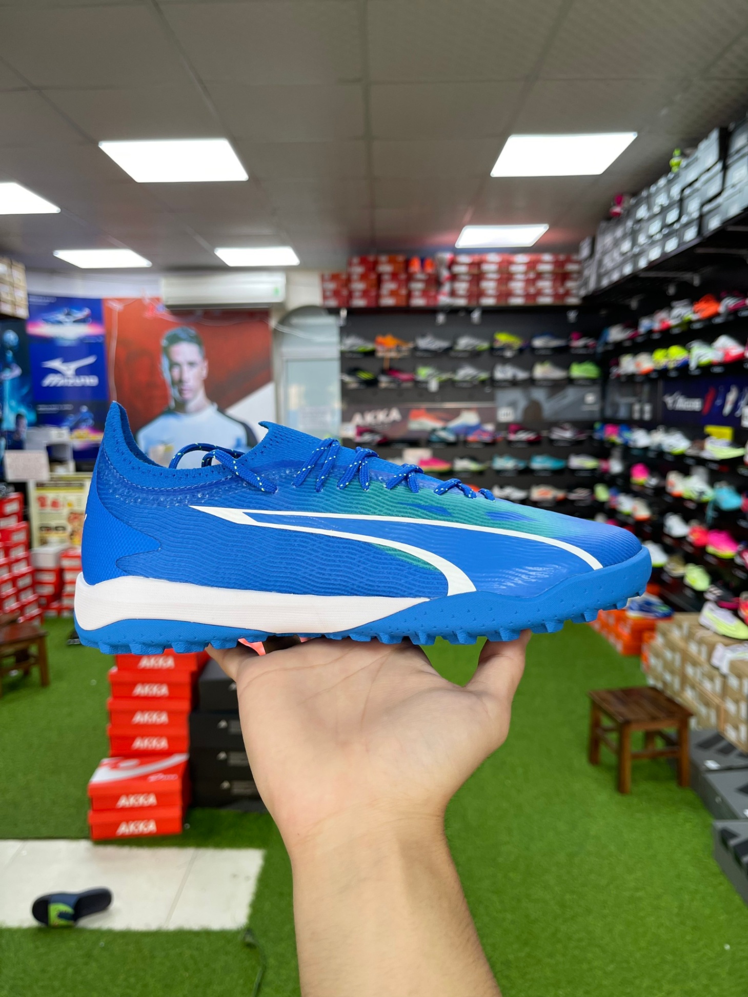 Puma Ultra Ultimate Cage TT Xanh1/Trắng 107502 03