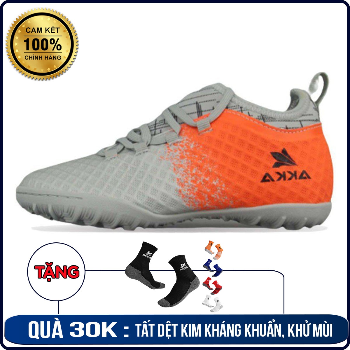 Giày AKKA Kid Speed 2-Bạc/cam