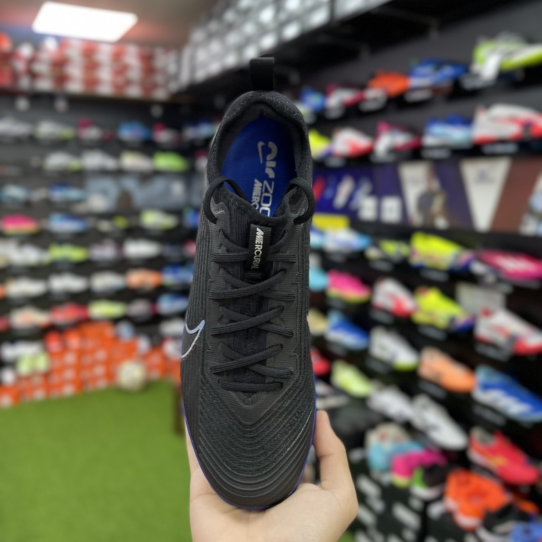 Nike Mercurial Vapor 15 Pro TF - DJ5605-040 - Đen xanh