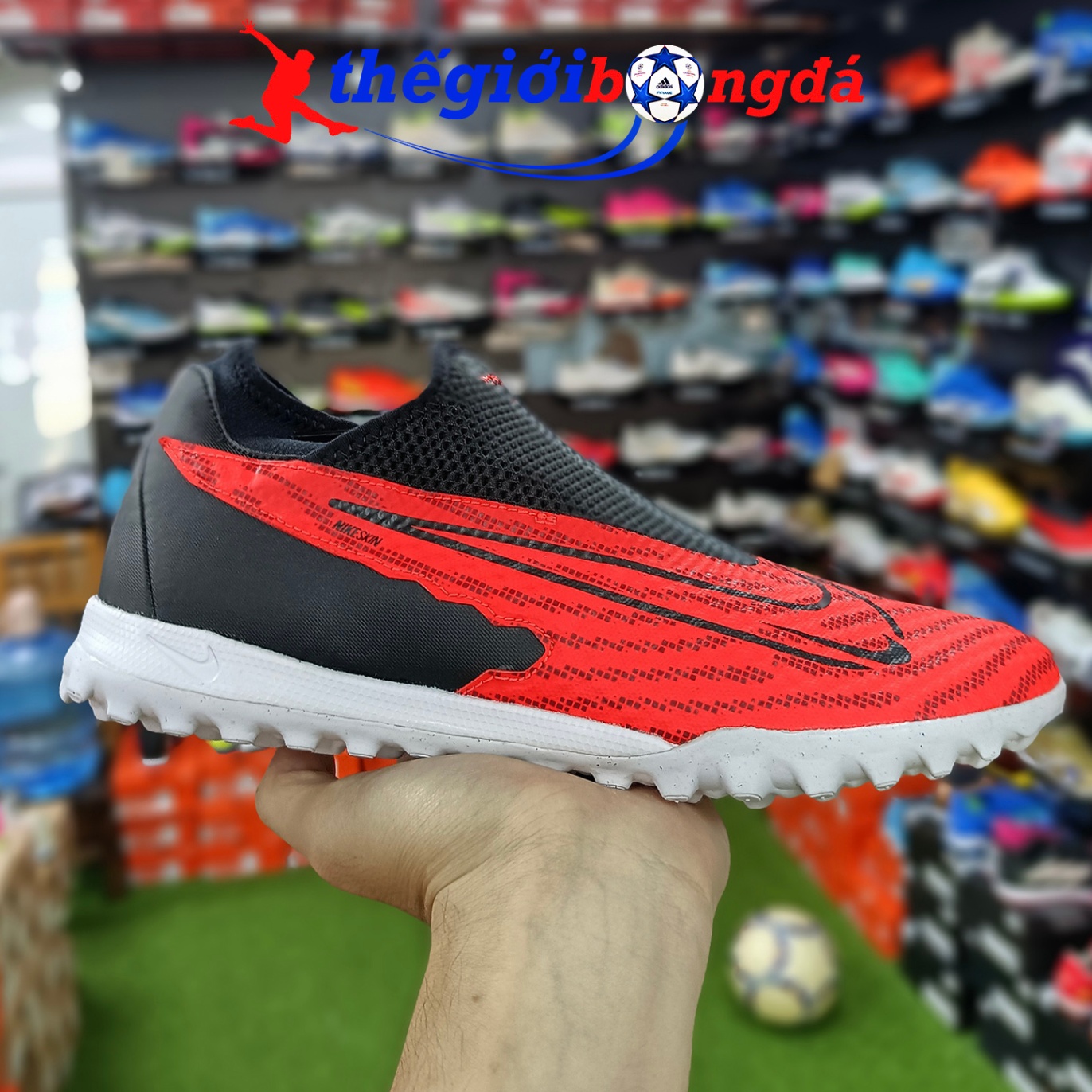 Nike Phantom GX Academy DF TF - Đỏ/Đen - DD9476-600