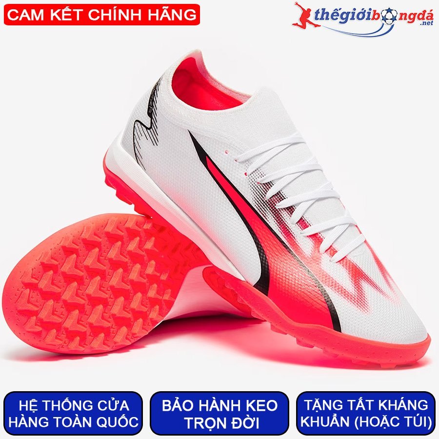 Puma Ultra Match TT Trắng/Đỏ 107521-01