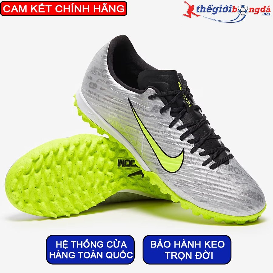 Nike Mercurial Vapor 15 XXV Academy TF - Bạc/Xanh | FB8396-060