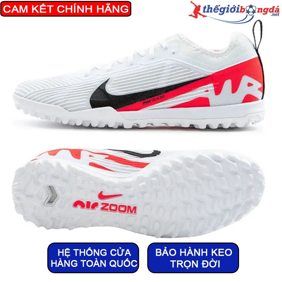 Nike Mercurial Vapor 15 Pro TF - DJ5605-600 - Trắng/Đỏ