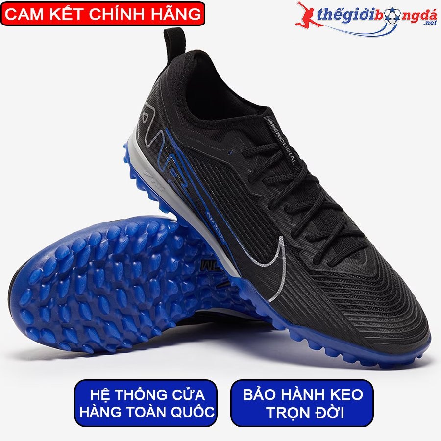 Nike Mercurial Vapor 15 Pro TF - DJ5605-040 - Đen xanh