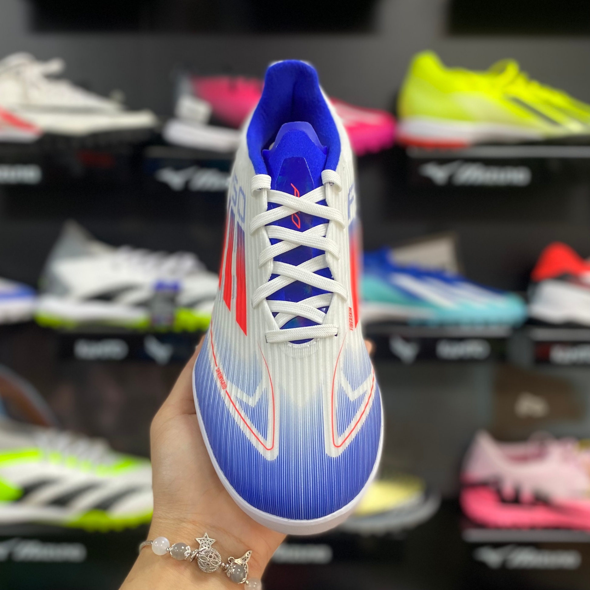 Adidas F50 League TF - Trắng/Xanh - IF1343