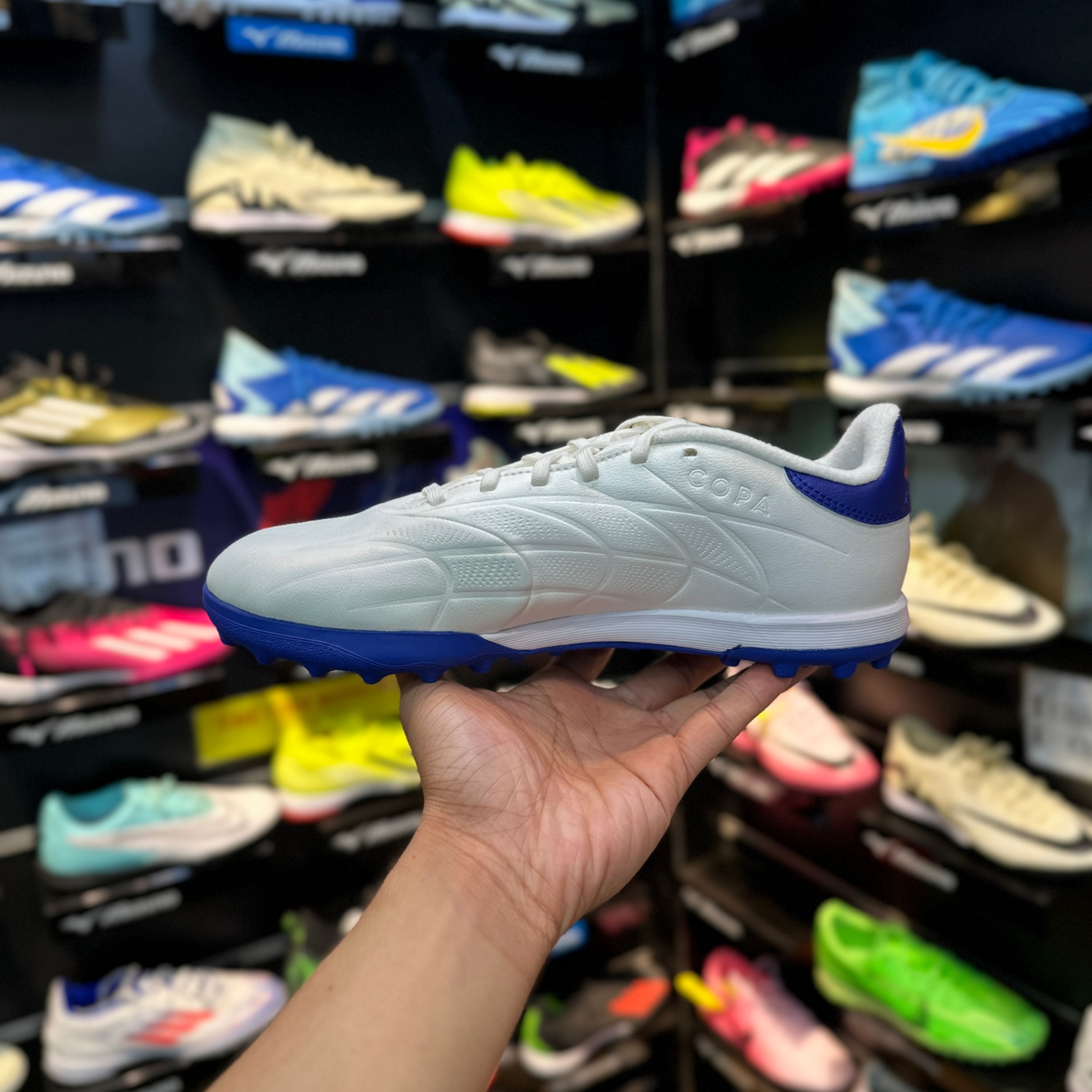 Adidas Copa Pure 2 League TF - Trắng/Xanh - IG6407