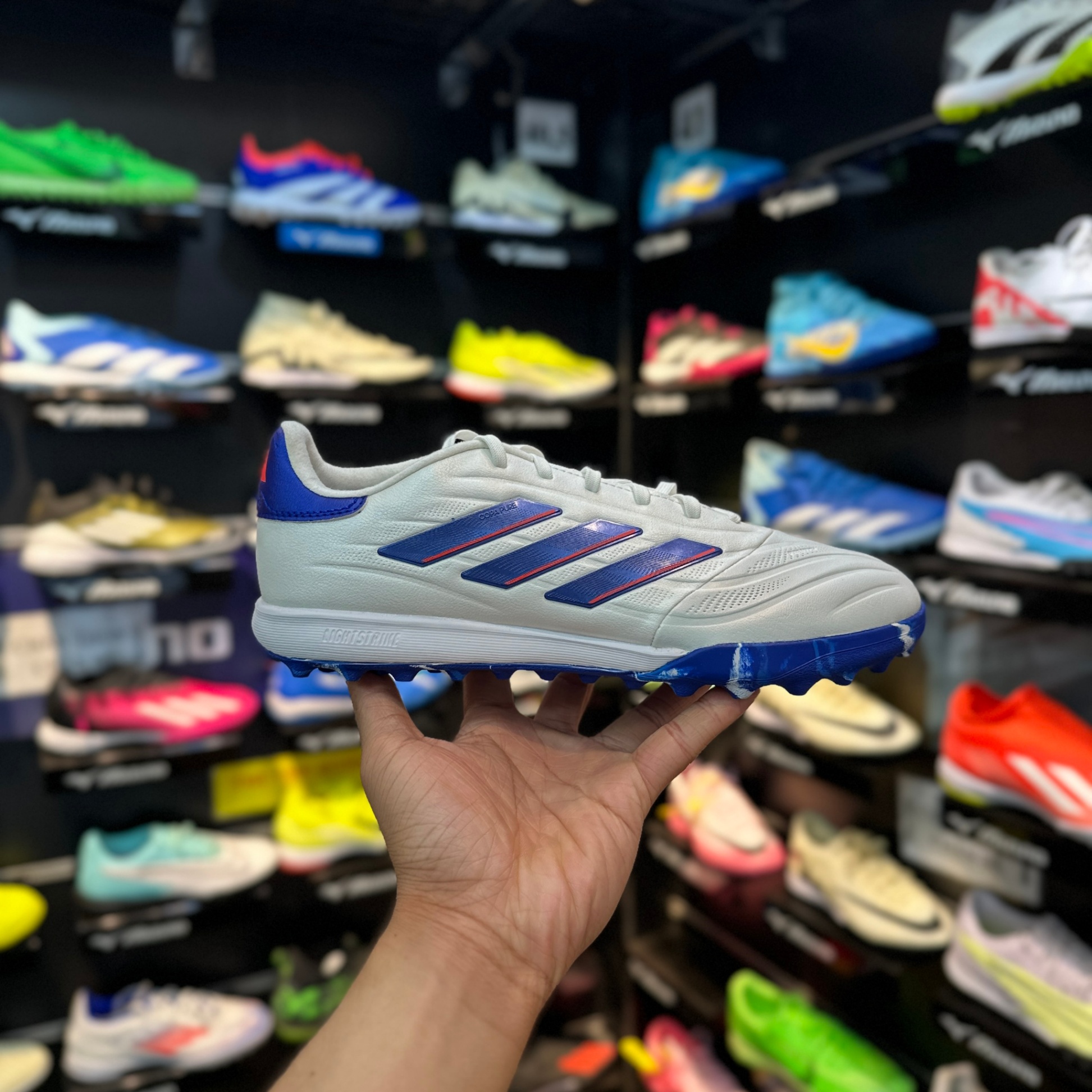 Adidas Copa Pure 2 Elite TF - Trắng/Xanh - IG8685