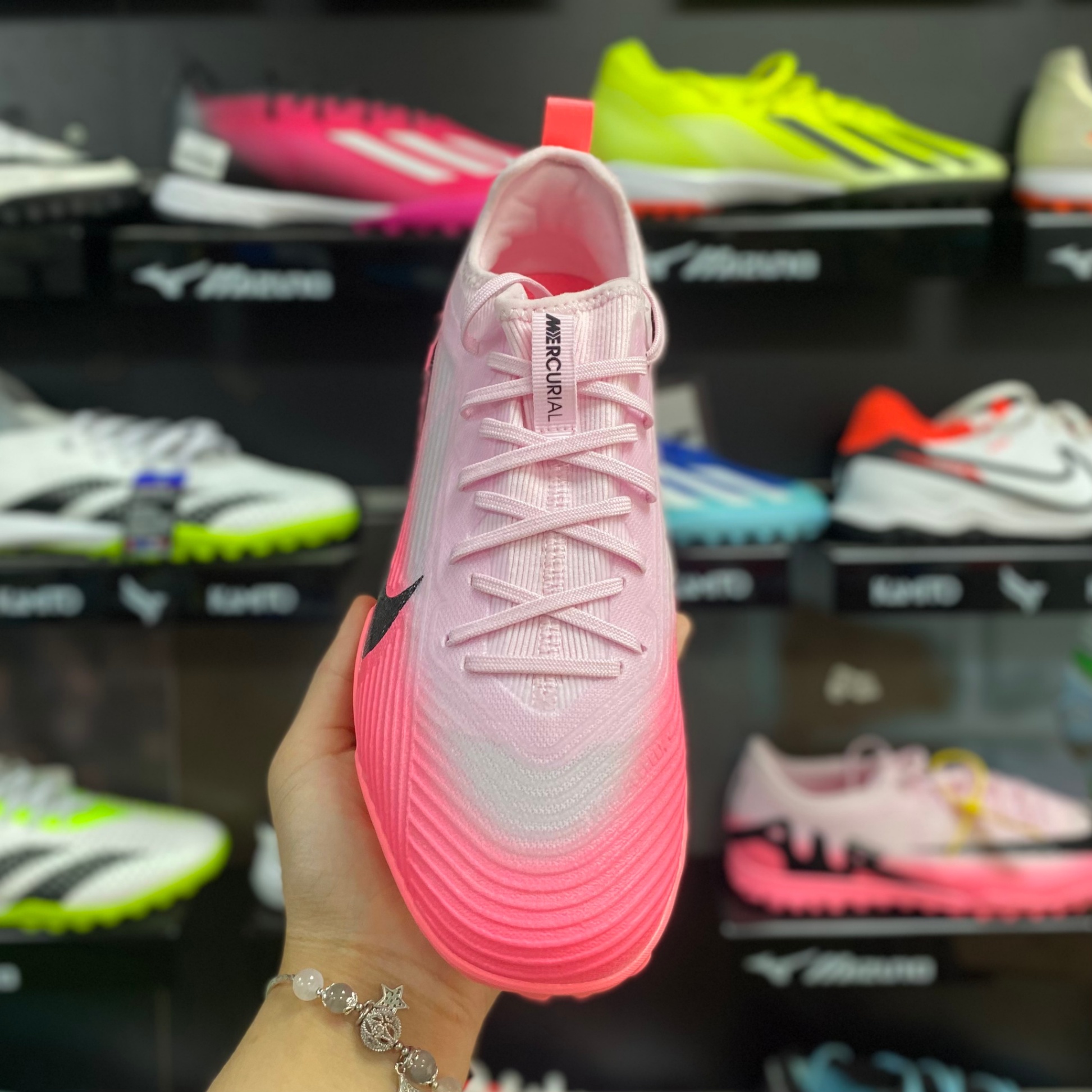 Nike Mercurial Vapor 15 Pro TF - DJ5605-601 - Hồng/Đen