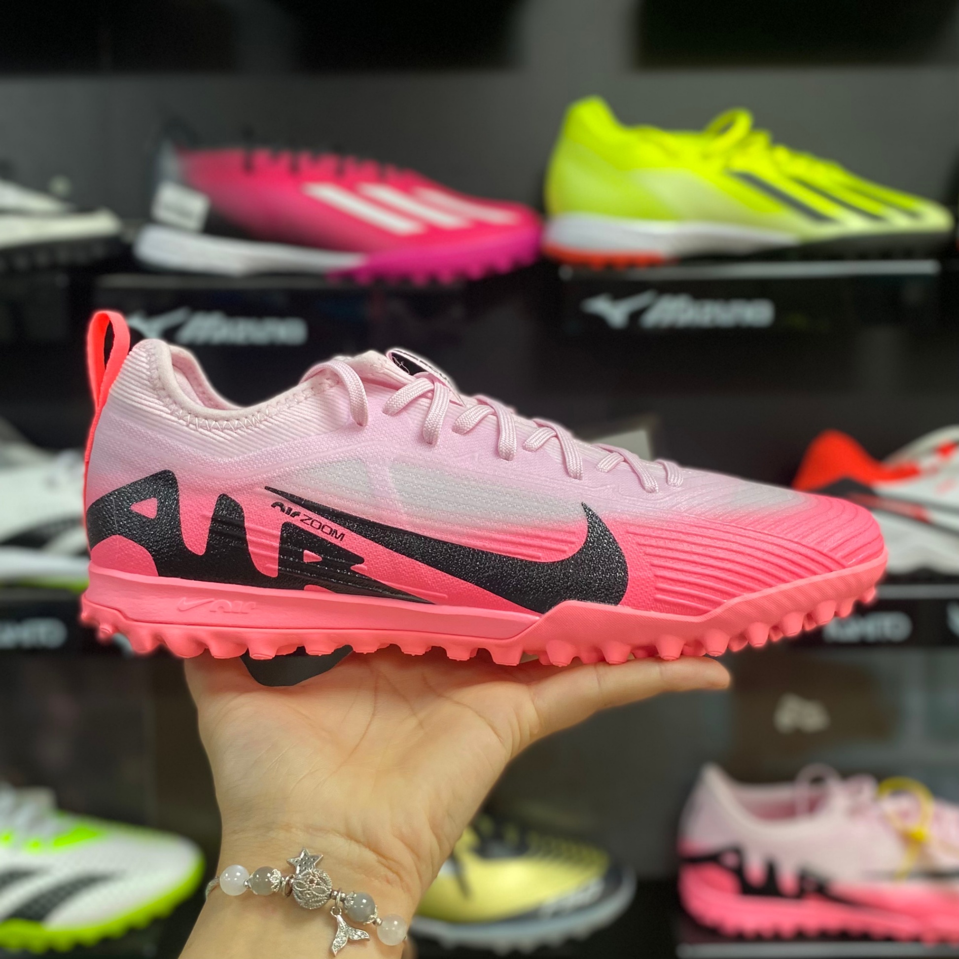 Nike Mercurial Vapor 15 Pro TF - DJ5605-601 - Hồng/Đen