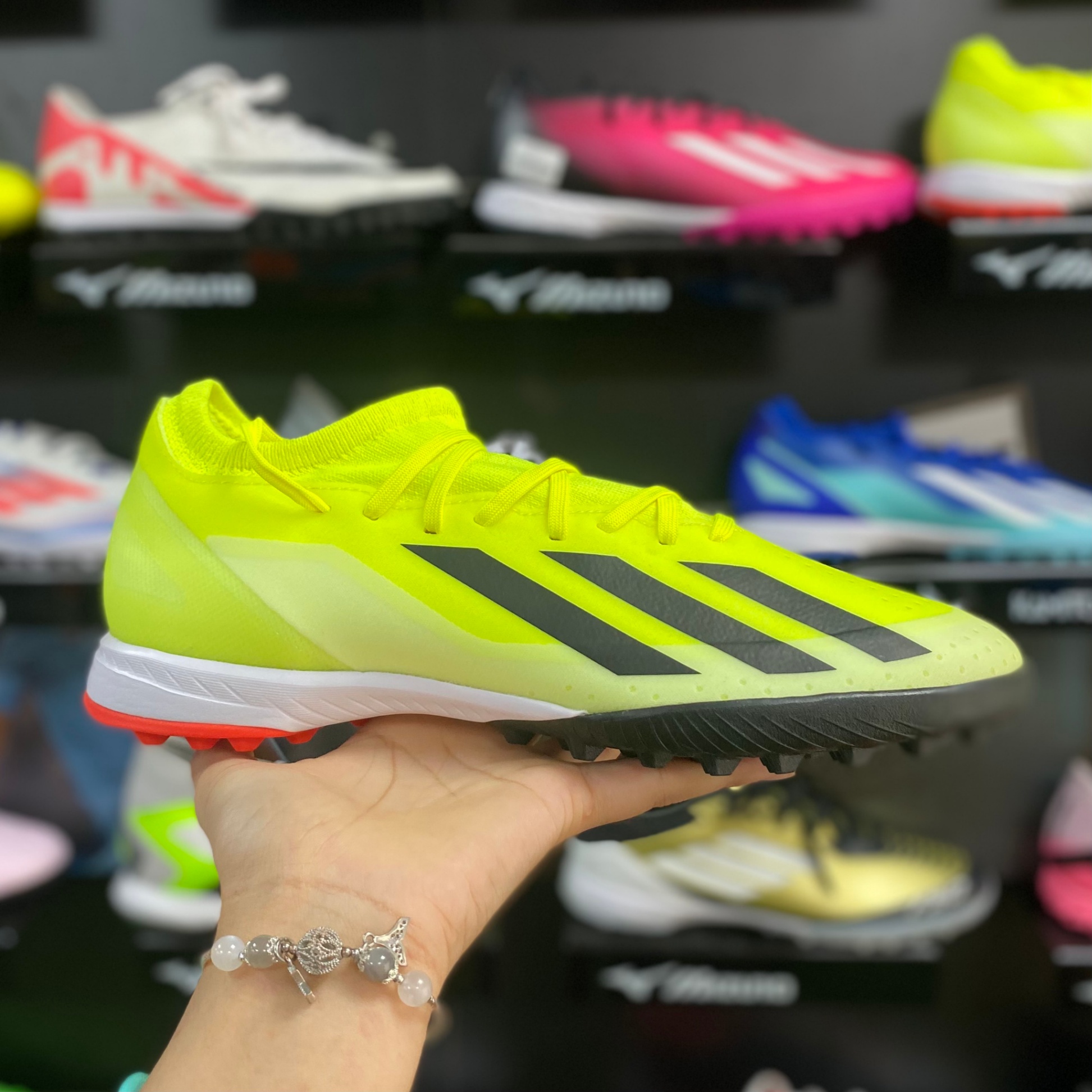 Adidas X Crazyfast League TF Vàng Neon - IF0698