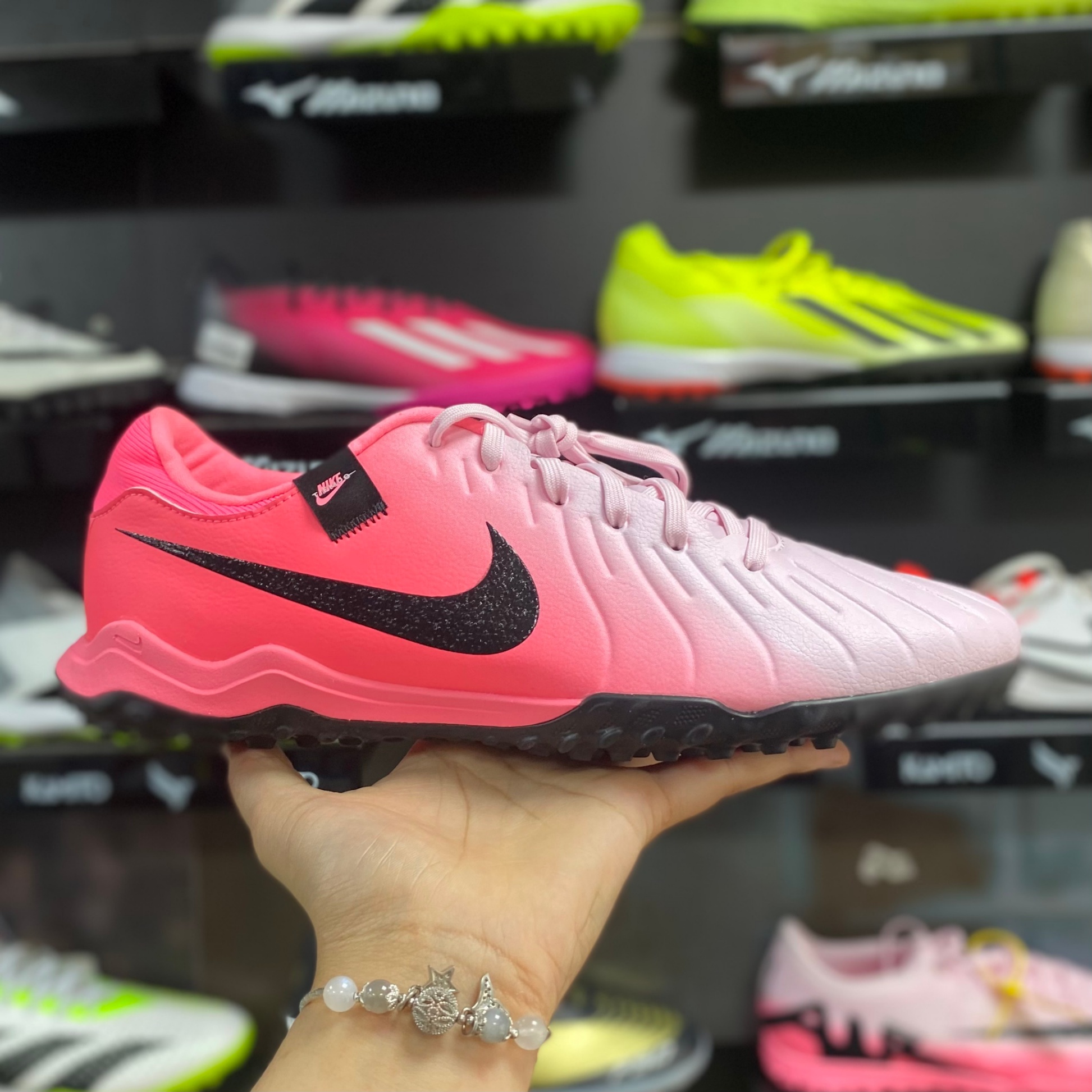 Nike Tiempo 10 Academy TF - Hồng/Đen - DV4342-601