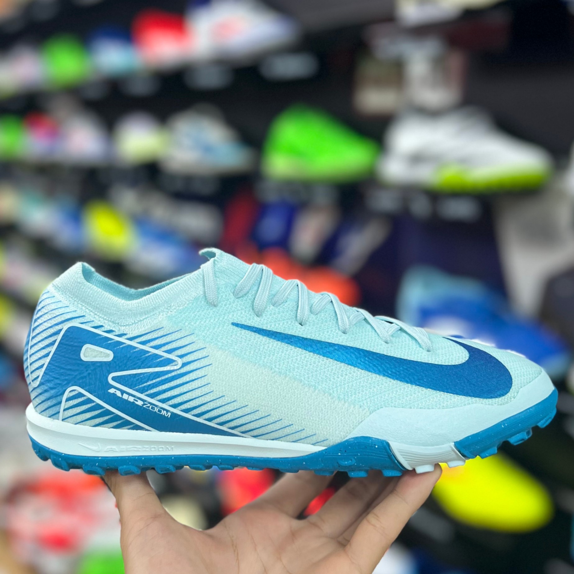 Nike Mercurial Vapor 16 Pro TF - Trắng/Xanh - FQ8687-400