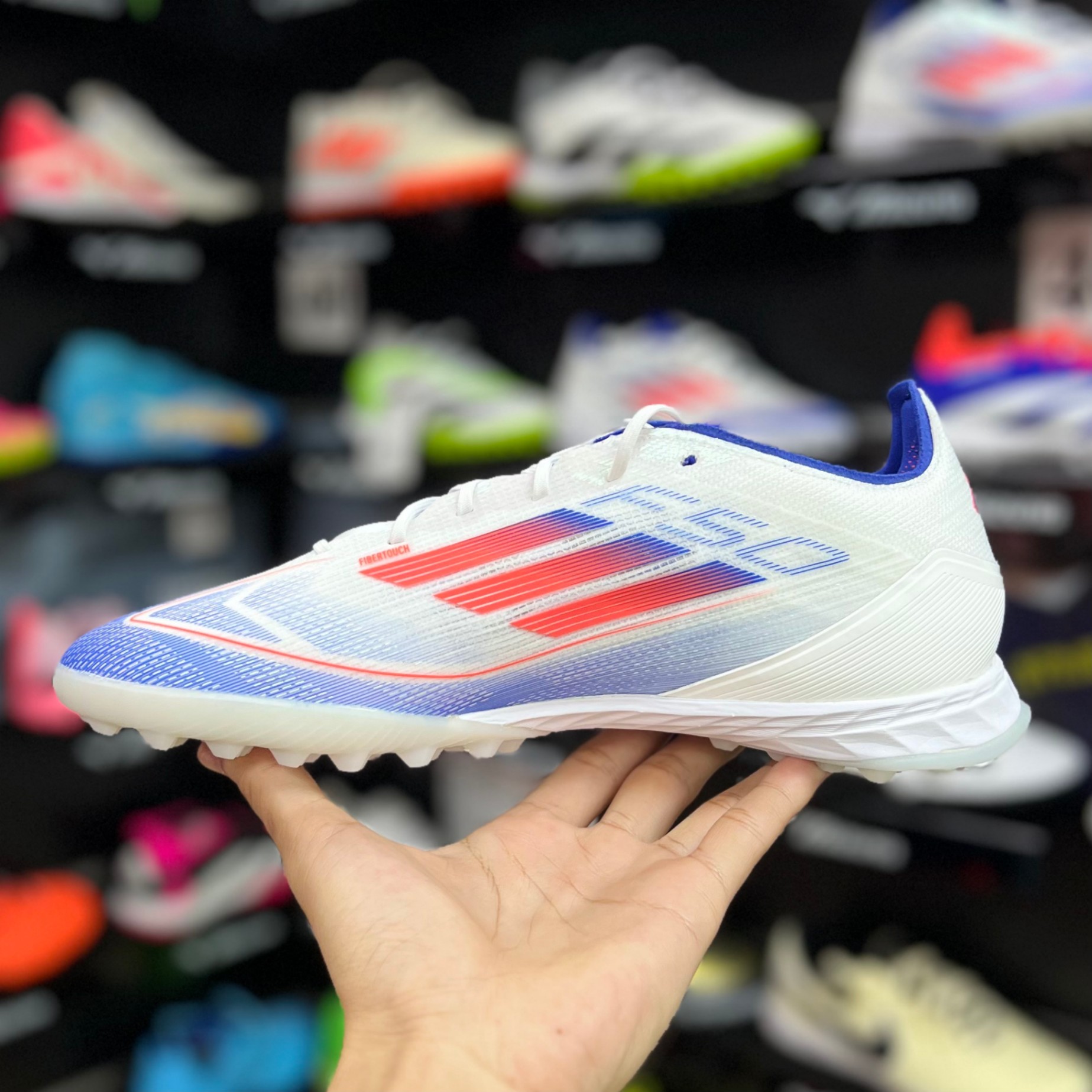 Adidas F50 Pro TF - Trắng/Xanh - IF1323