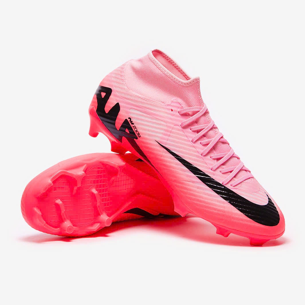 Nike Zoom Mercurial Superfly 9 Academy FG/MG - Hồng đen - DJ5625-601